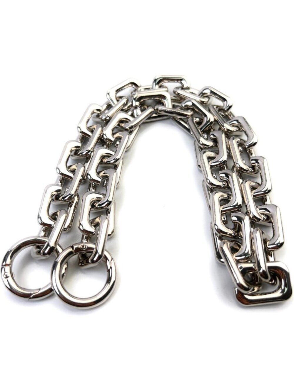 Heavyweight Silver Chunky Purse Chain Strap - 23.62'' Stylish Accessory